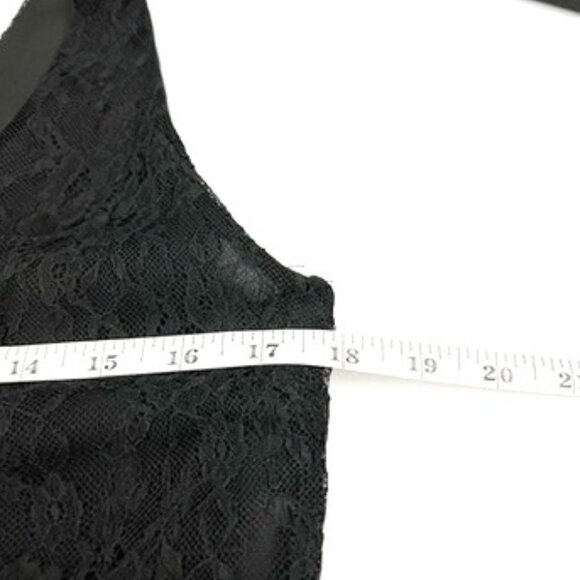 Lauren Ralph Lauren Lace Tank Dress Godet Hem Fairy Goth Black Women's Size 8 - Picture 8 of 13